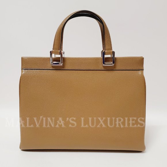 GUCCI BAG 564714 ZUMI MEDIUM GRAINY TAUPE LEATHER TOP HANDLE INTERLOCKING G LOGO - Picture 7 of 16